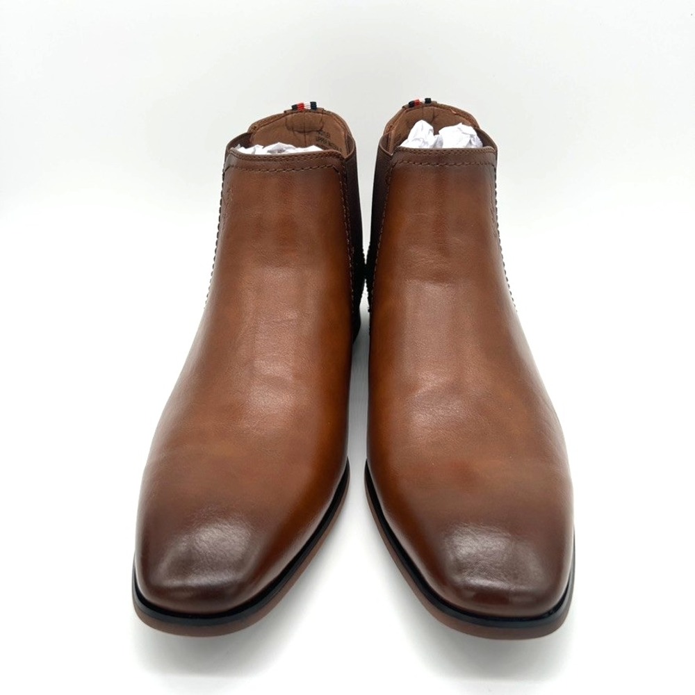 Tommy Hilfiger Boot Men's Size 9M  Dark Natural  Syler Slip On‎ Dress Chelsea-